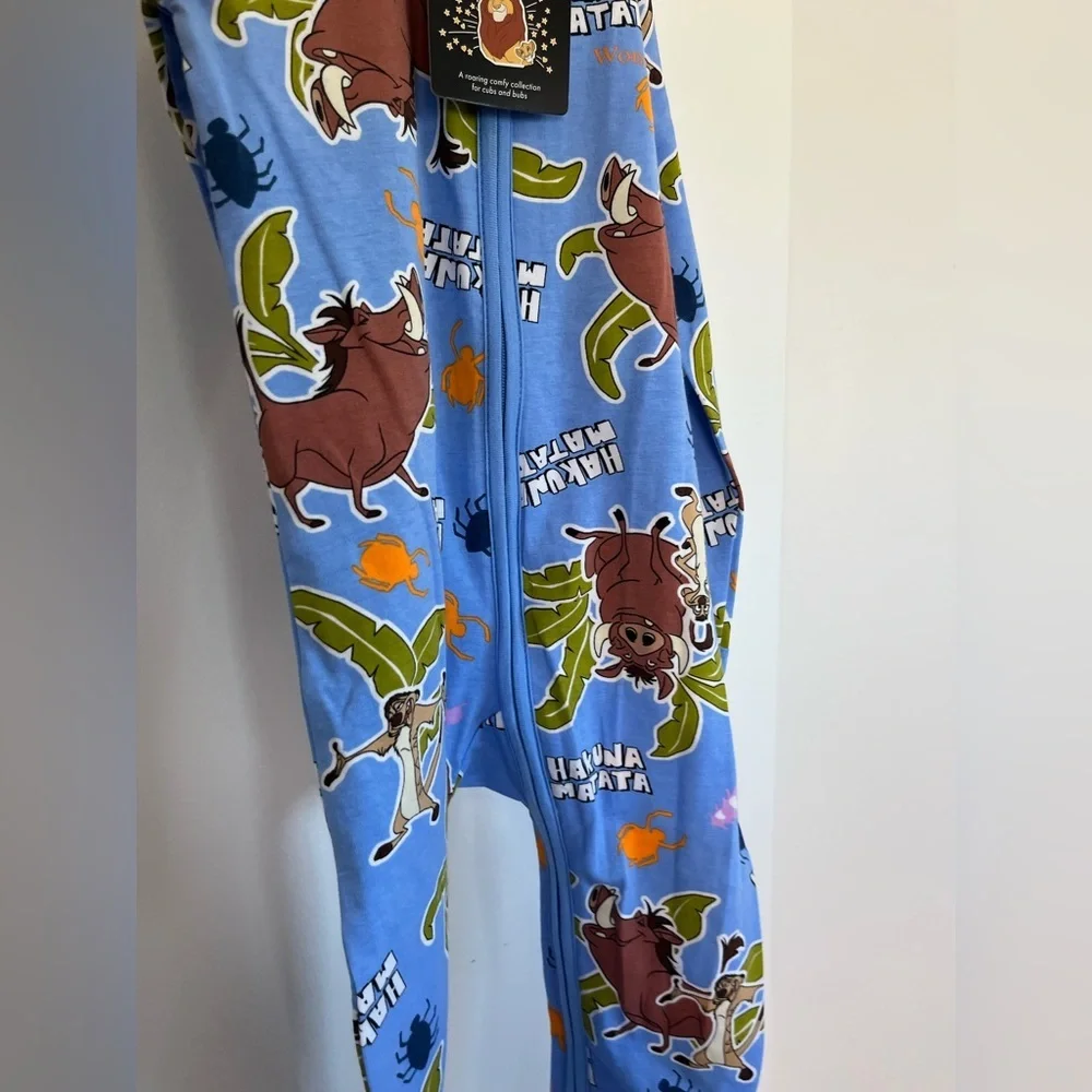 🇦🇺 Bonds x Disney Blue Hakuna Matata Lion King Kids Footie - Picture 3 of 3